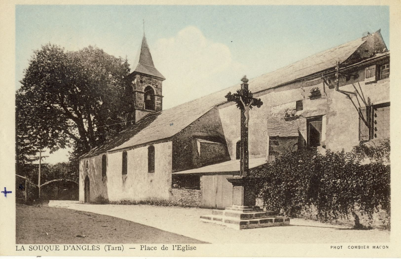 LA  SOUQUE-D'ANGLES (Tarn) -- PLACE  DE  L'EGLISE - Other & Unclassified