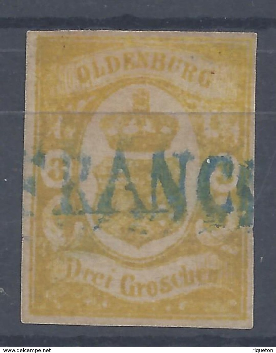 OLDENBOURG - 1860 - N° 14 - Oblitération "FRANCO"  B/TB - - Oldenbourg