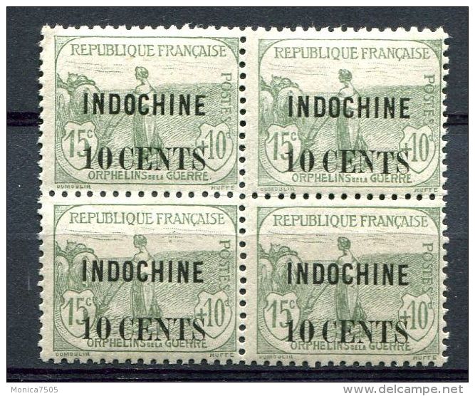 INDOCHINE ( POSTE ) : Y&amp;T N°  90  X  4  TIMBRES  NEUFS  SANS  TRACE  DE  CHARNIERE , A  VOIR . - Neufs