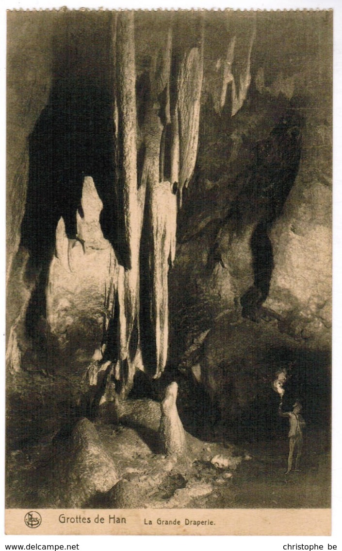 CPA Grottes De Han , La Grande Draperie (PK41481) - Rochefort
