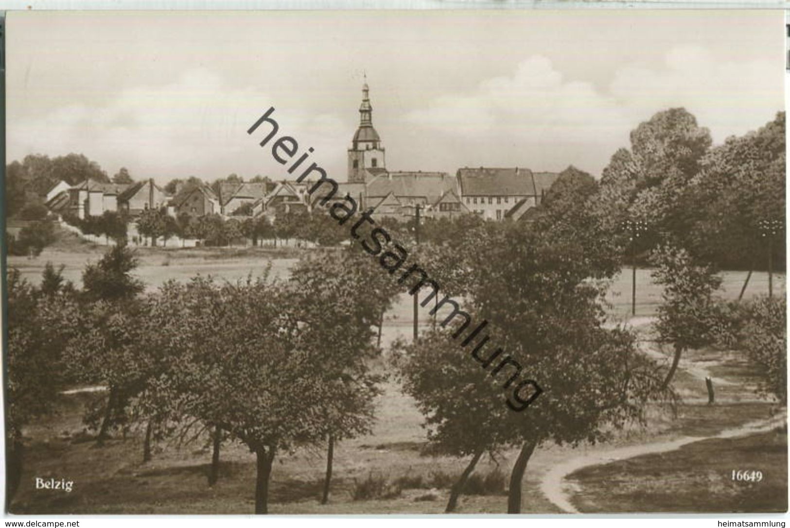 Belzig - Teilansicht - Foto-Ansichtskarte - Verlag Emil Balzer Belzig - Belzig