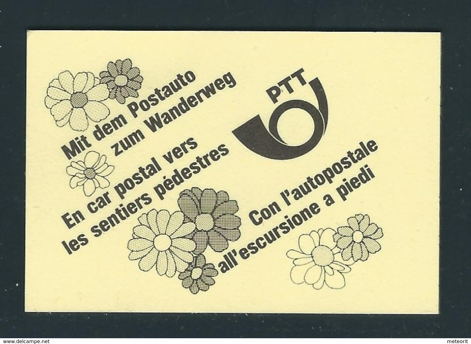 MH-MiNr. 78 A Gelb, Xx Postfrisch, Zumstein Monaco/Lindner/PTT Mit Dem Postauto - Markenheftchen