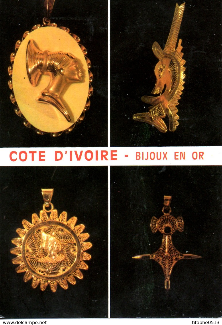COTE D'IVOIRE. Carte Postale Neuve. Bijoux En Or. - Ivory Coast