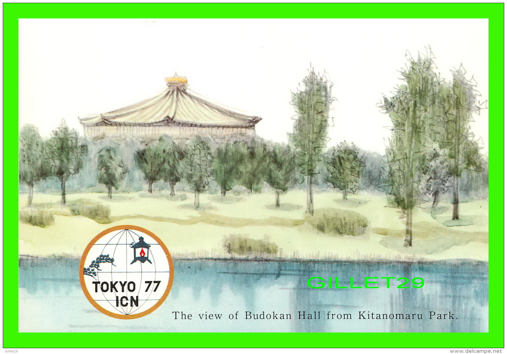 TOCKYO, JAPON - THE VIEW OF BUDOKAN HALL FROM KITANOMARU PARK - TOKYO 77 ICN - - Tokyo