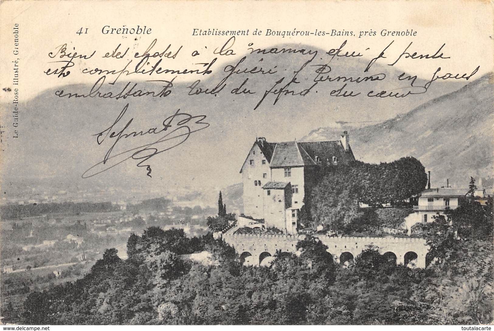 CPA 38 GRENOBLE ETABLISSEMENT DE BOUQUEROU LES BAINS PRES GRENOBLE - Grenoble