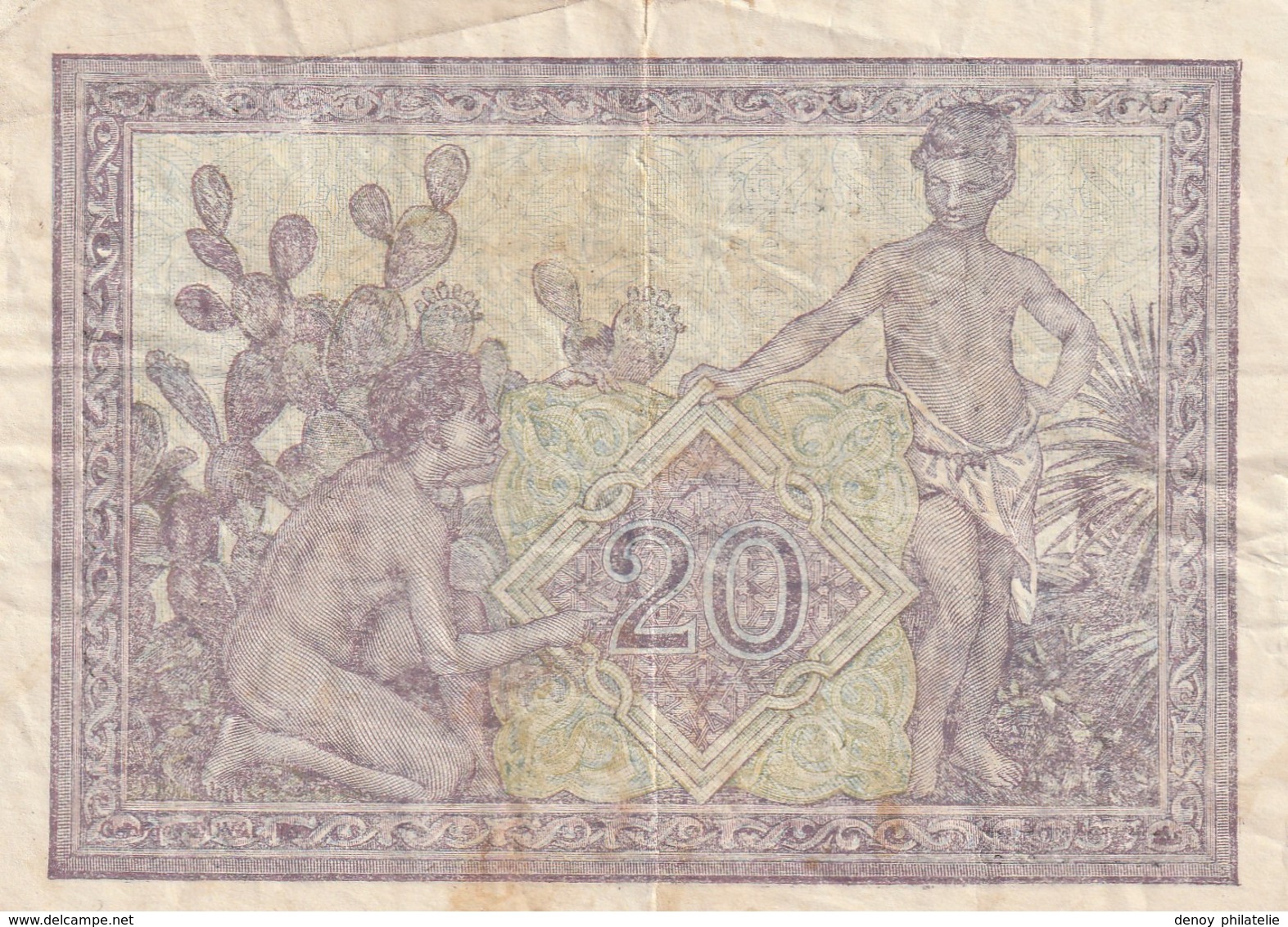 Billet De 20 Francs Type 1943 Ref Kolsky 407 Du 3 04 1945 - Tunisie