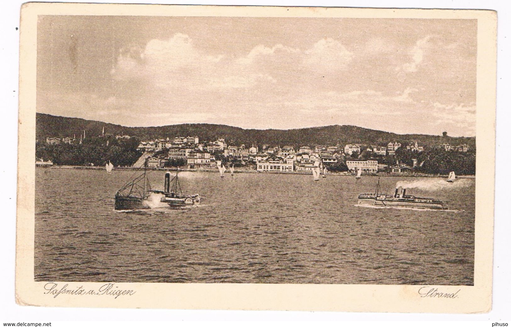 D-8082   SASSNITZ / RÜGEN : Strand - Sassnitz