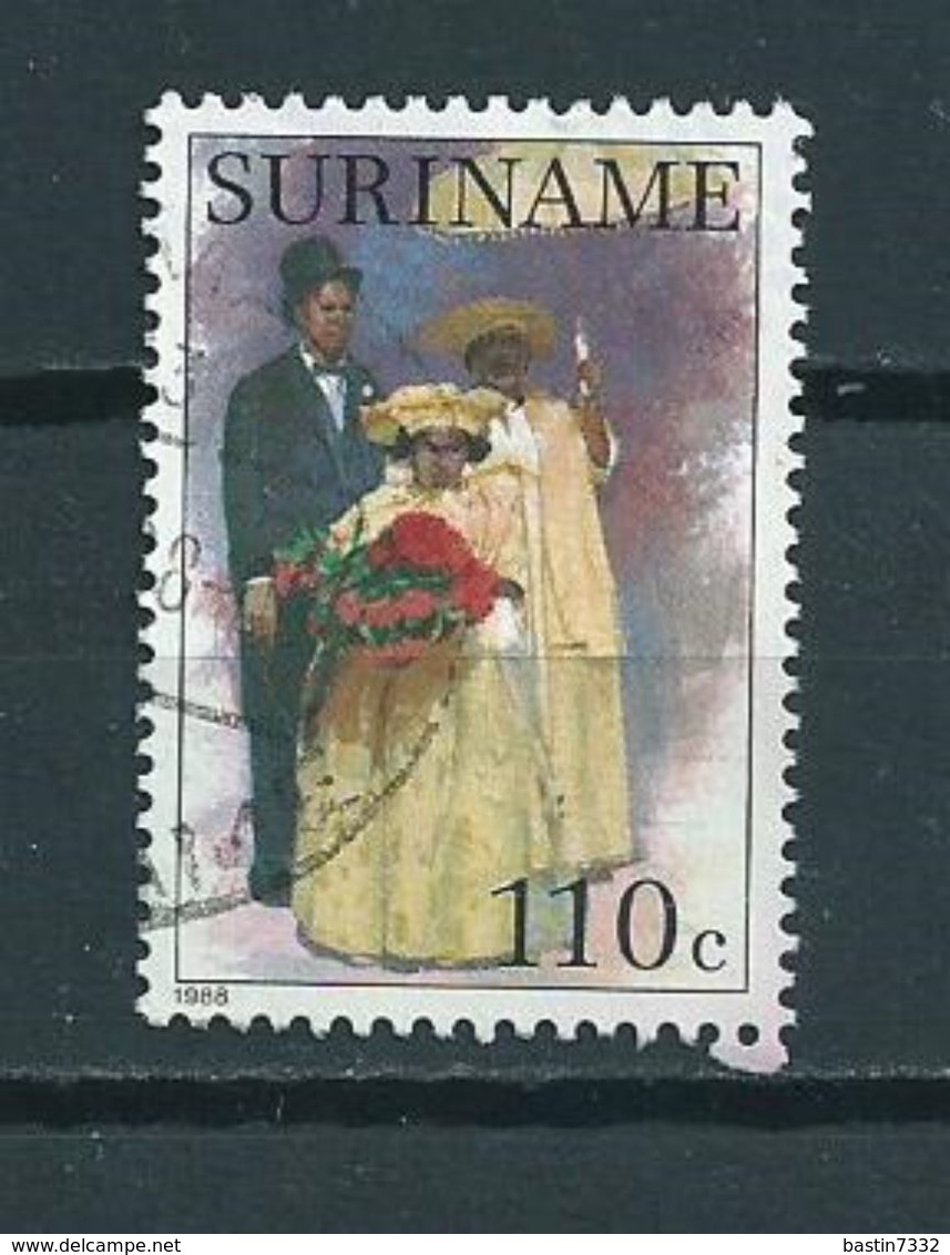 1988 Suriname 110 Cent Costumes Used/gebruikt/oblitere - Suriname