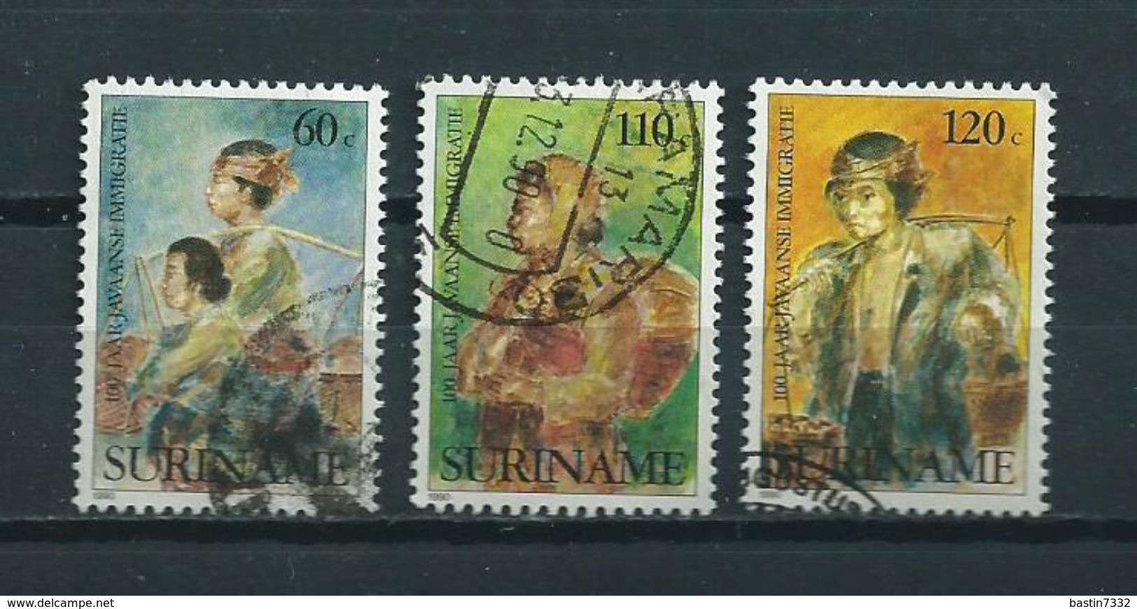 1990 Suriname Complete Set Javaanse Immigratie Used/gebruikt/oblitere - Surinam