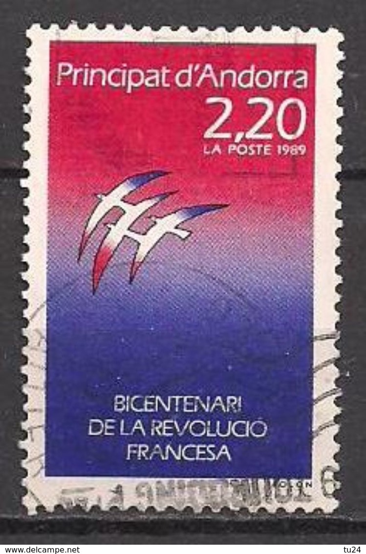 Andorra Franz.  (1989)  Mi.Nr.  397  Gest. / Used  (2ee09) - Oblitérés