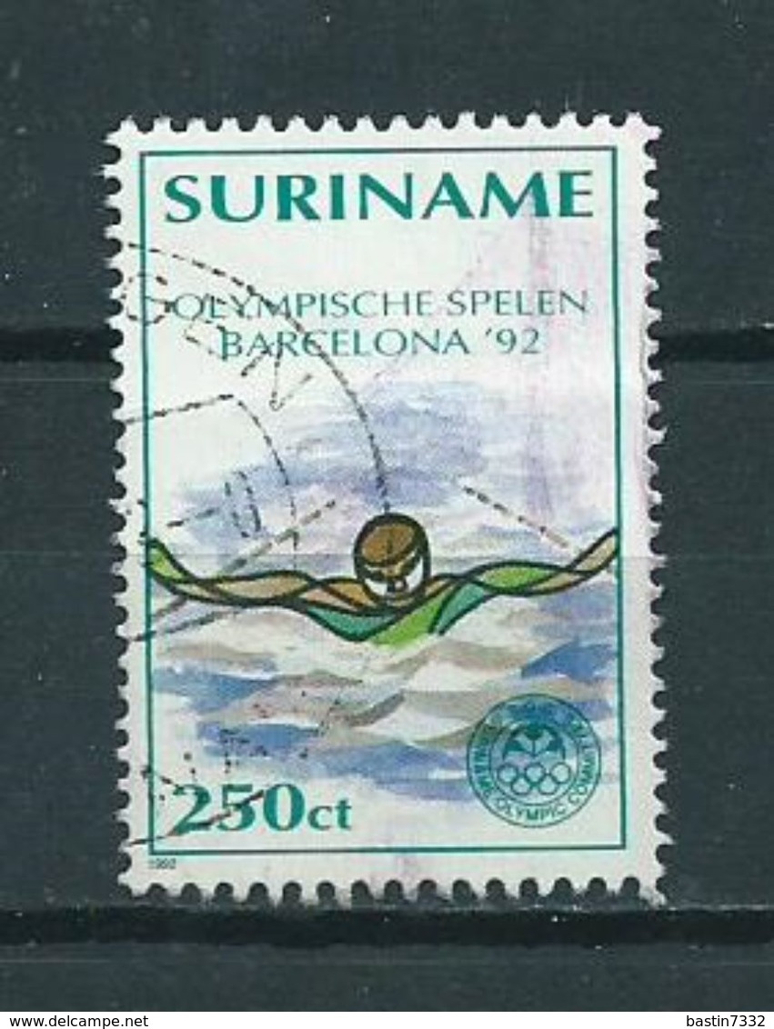 1992 Suriname 250 Cent Olympic Games Barcelona Used/gebruikt/oblitere - Suriname