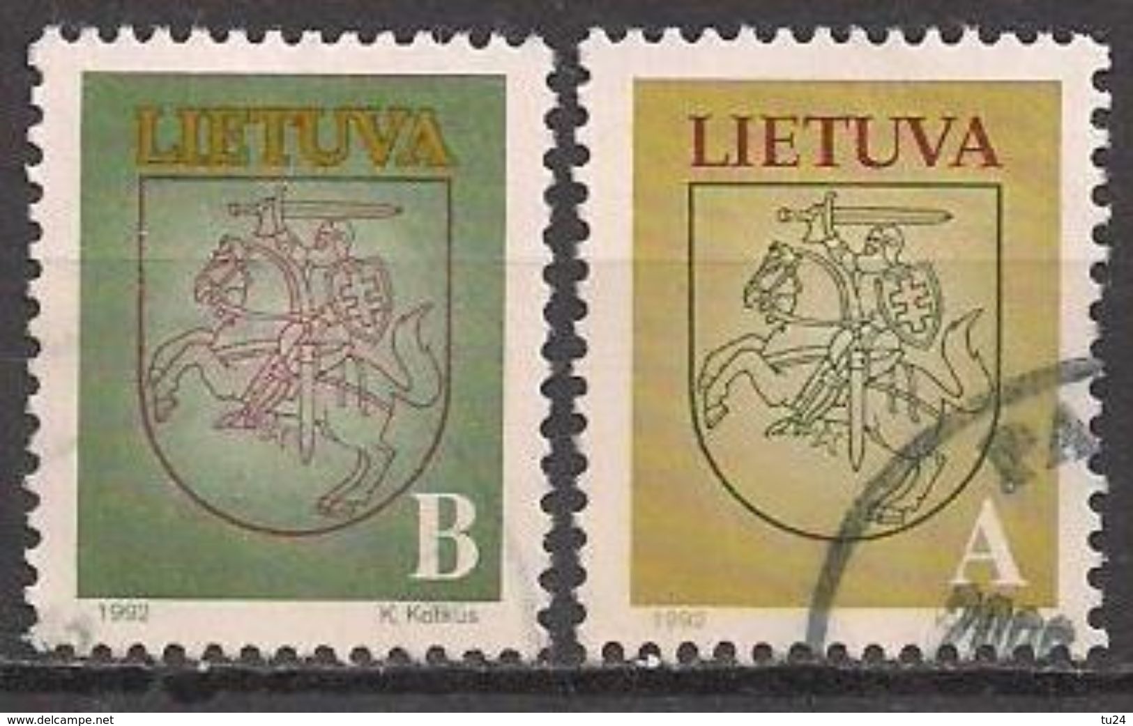 Litauen  (1993)  Mi.Nr.  531 + 532  Gest. / Used  (2ee04) - Lithuania
