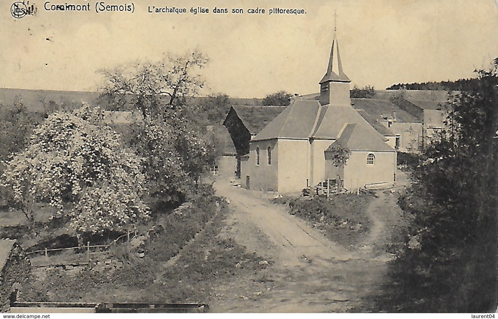 BIEVRE. CORNIMONT. L'ARCHAIQUE EGLISE DANS SON CADRE PITTORESQUE - Bievre