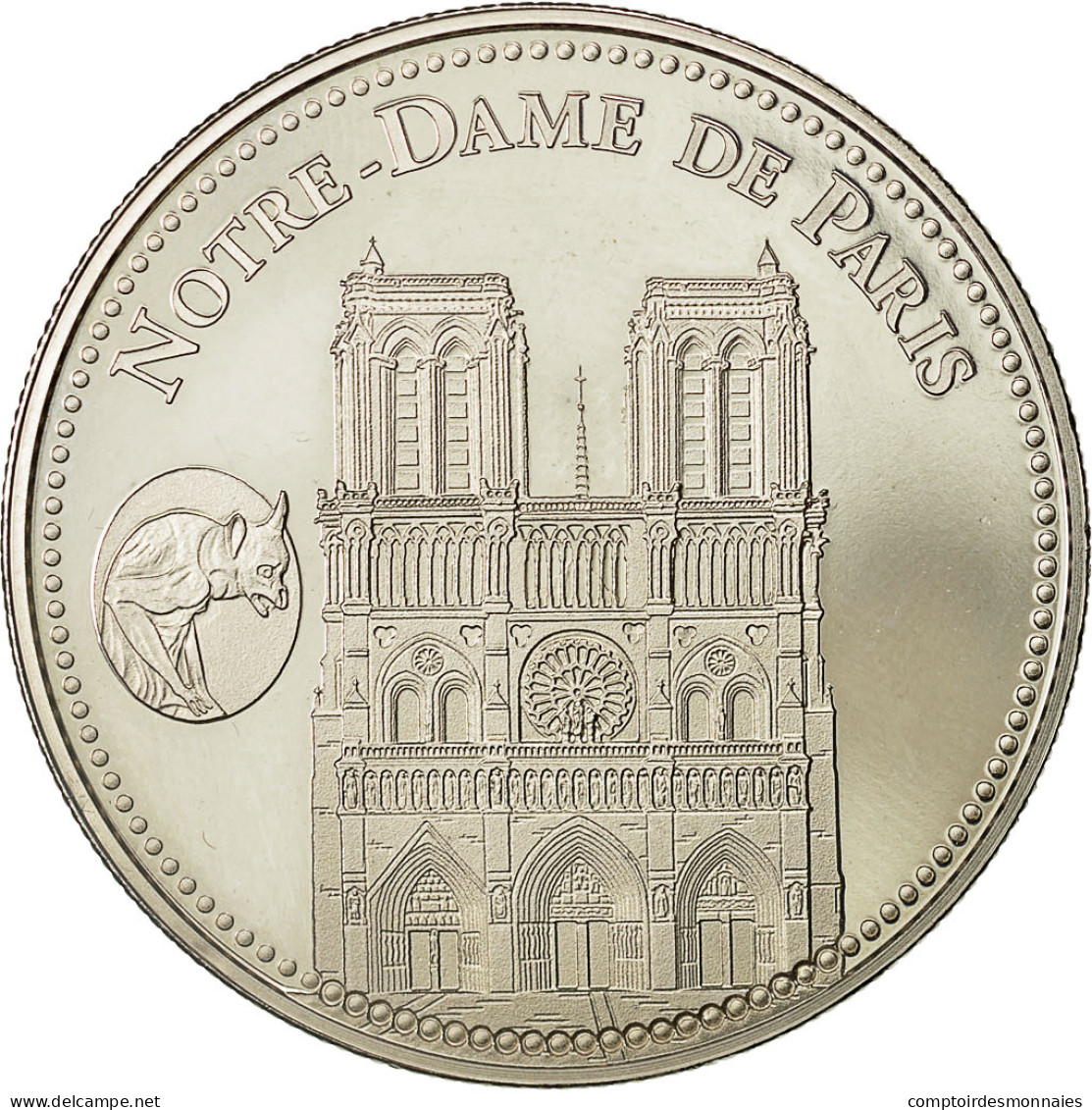 France, Medal, Les Plus Beaux Trésors Du Patrimoine De France, Notre Dame De - Other & Unclassified