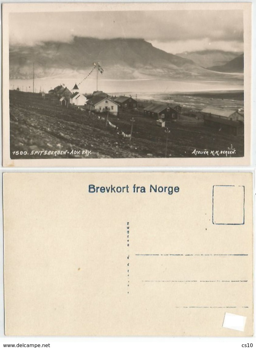 Norway Spitsbergen Svalbard - Adv. Bay B/w Unused PPC - Norwegen