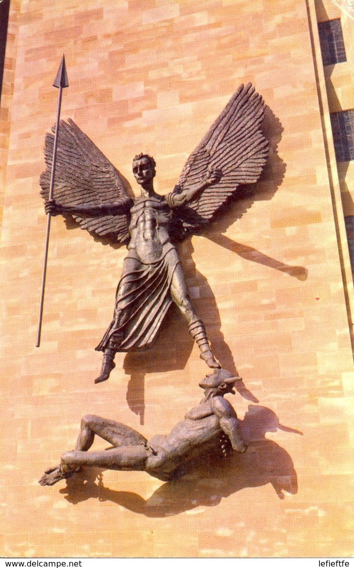 Angleterre - Coventry - Epstein's Bronze Statue St Michael And The Devil - Cotman Nº 19334 - Ecrite, Timbrée - - Coventry