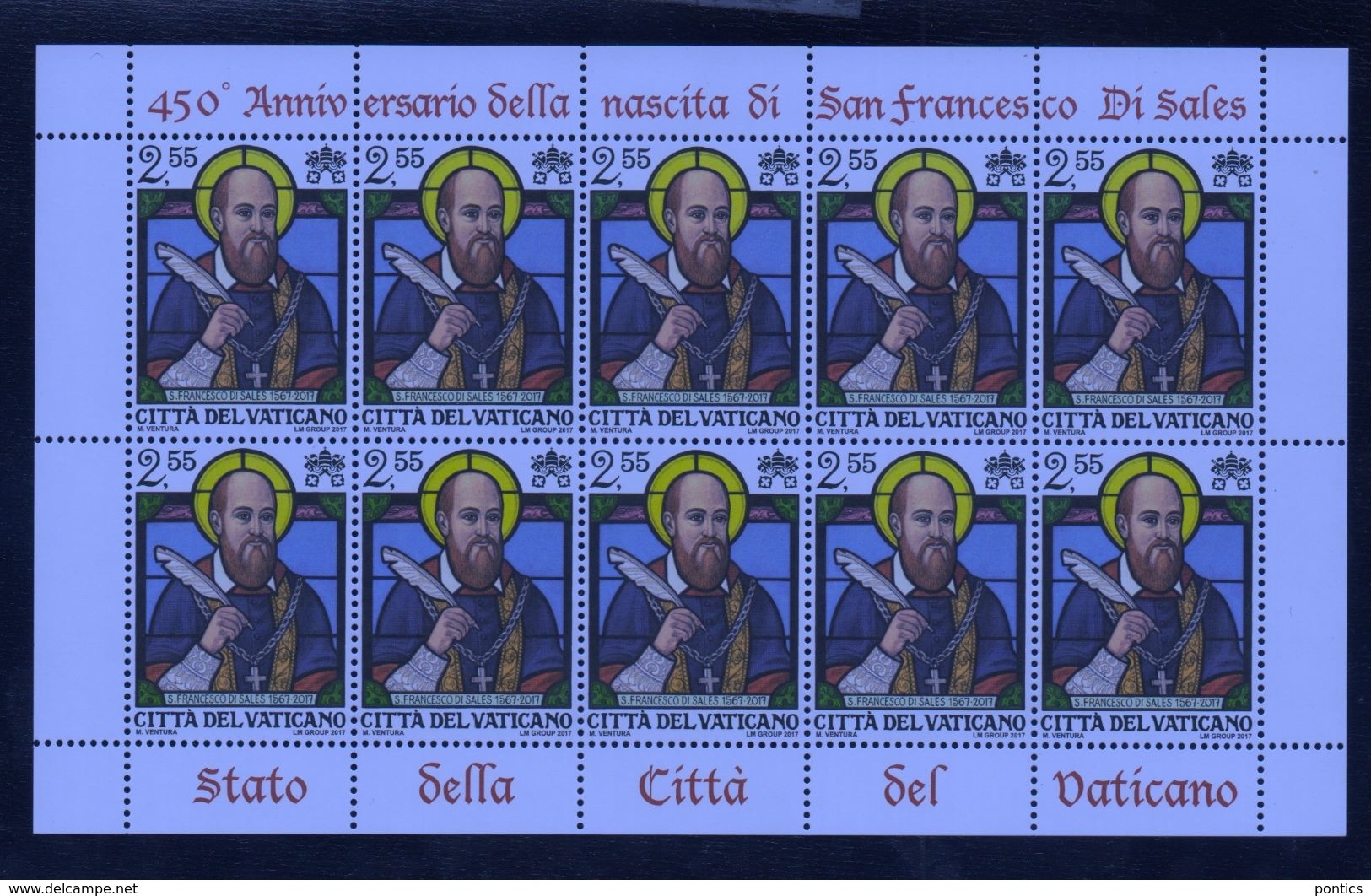 2017 - VATICAN - VATICANO - VATIKAN - S24 - MNH - SET OF 10 STAMPS ** - Nuevos