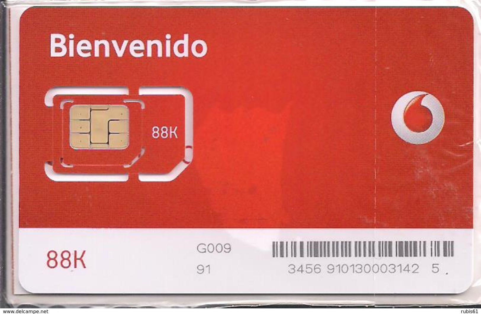 TARJETA GSM VODAFONE 88K - Sin Clasificación