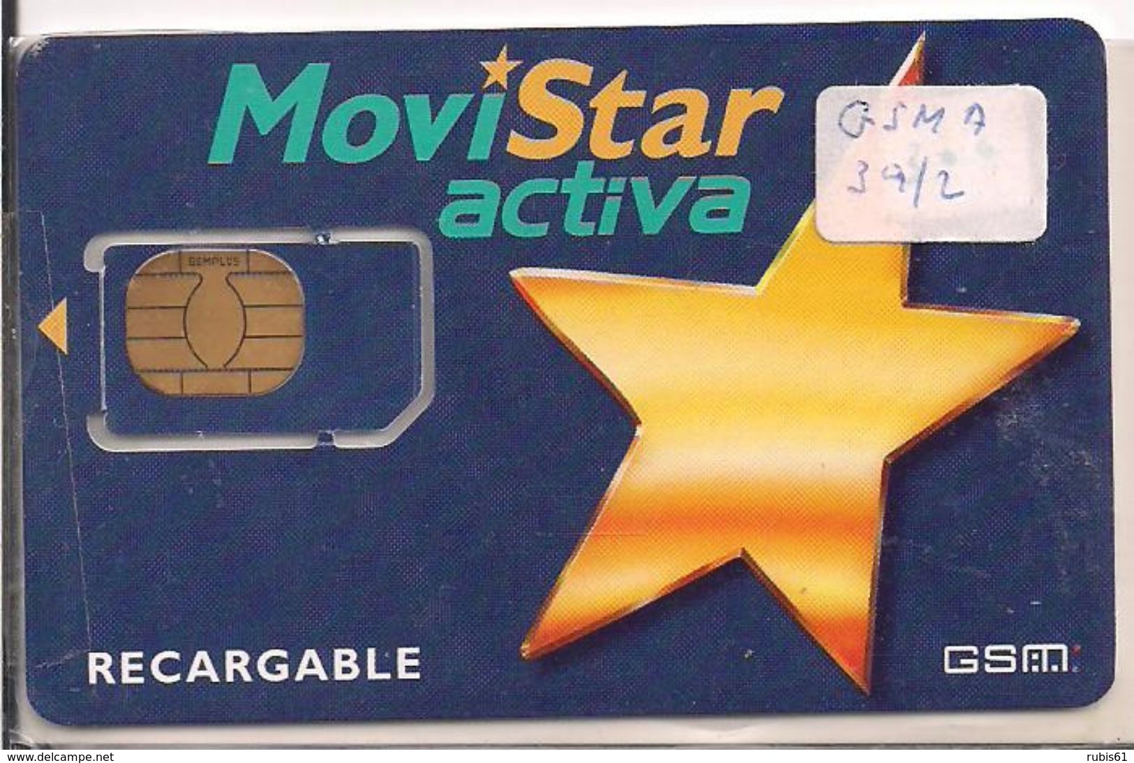 TARJETA GSM MOVISTAR - Sin Clasificación