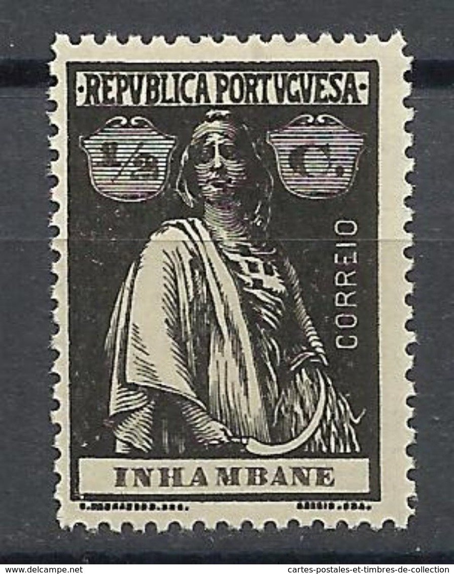 INHAMBANE , 1/2 C , Types Cérès , 1914 , N° YT: 74 ** - Inhambane