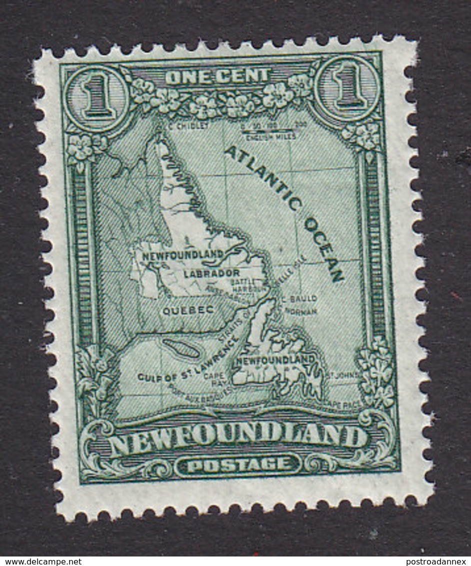 Newfoundland, Scott #145, Mint Hinged, Map, Issued 1928 - 1908-1947