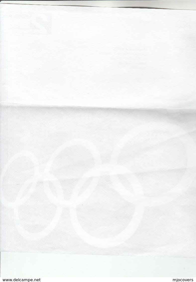 London Games INTERNATIONAL OLYMPIC COMMITTEE Royal Mail Postage Paid COVER Lettersheet Olympics Games Stamps Sport - Summer 2012: London