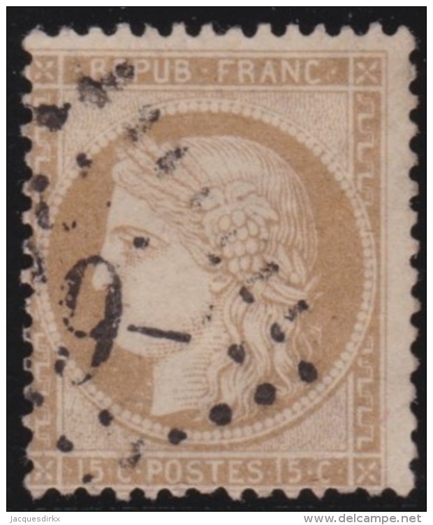 France    ,     Yvert    .     59        .         O           .              Oblitéré - 1871-1875 Ceres