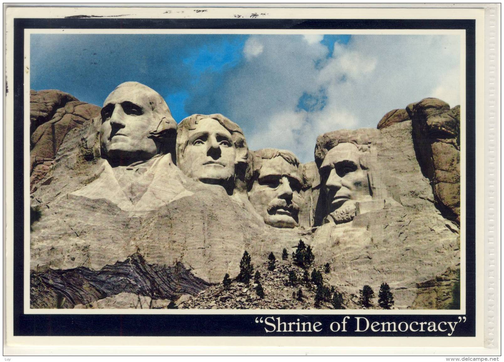 MOUNT RUSHMORE SHRINE OF DEMOCRACY SCULPTURE OF FOUR GREAT PRESIDENTS - Mount Rushmore