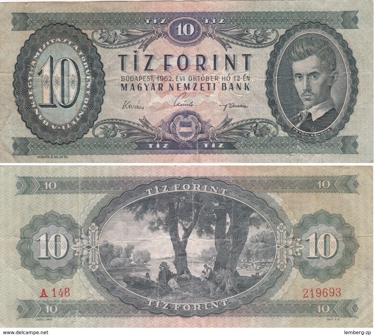 Hungary - 10 Forint 1962 F/VF- Lemberg-Zp - Hongrie