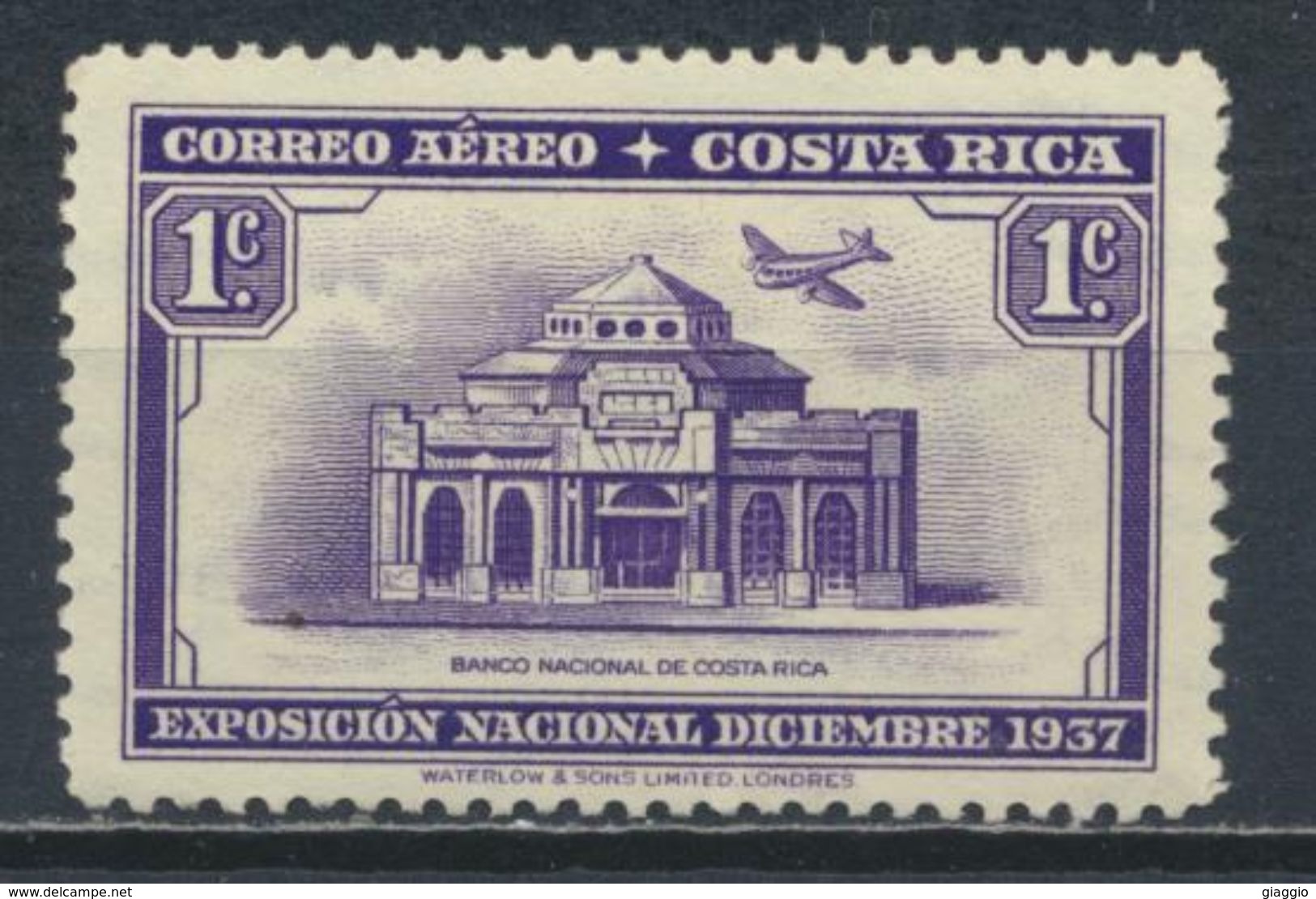 °°° COSTA RICA - Y&T N°30 PA  MLH - 1937 °°° - Costa Rica