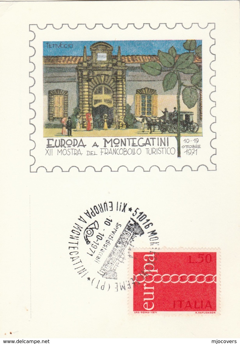 1971 Italy EUROPA A MONTECANTI Tourism EVENT COVER Card Stamps Postcard - 1961