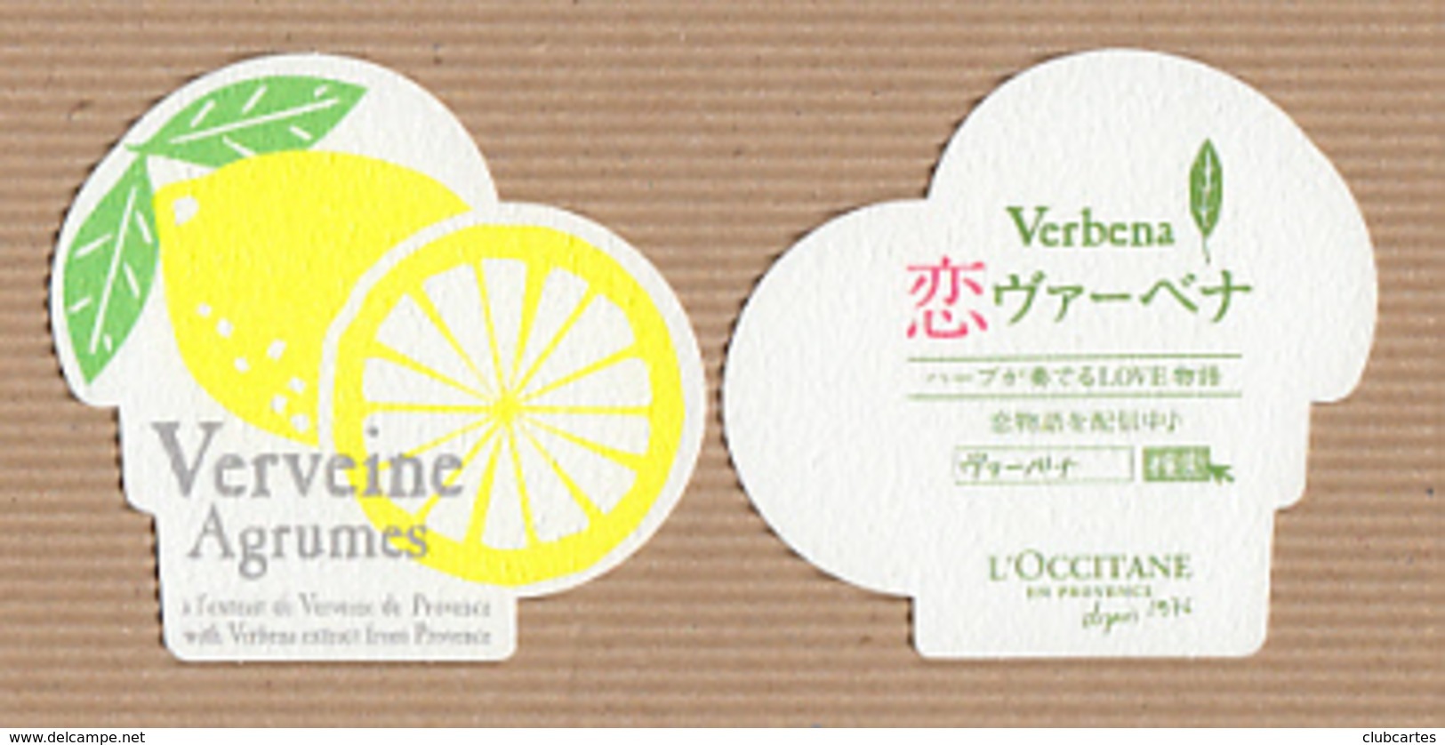 CC Carte Parfumée L'OCCITANE Perfume Card JAPAN - Modernes (à Partir De 1961)