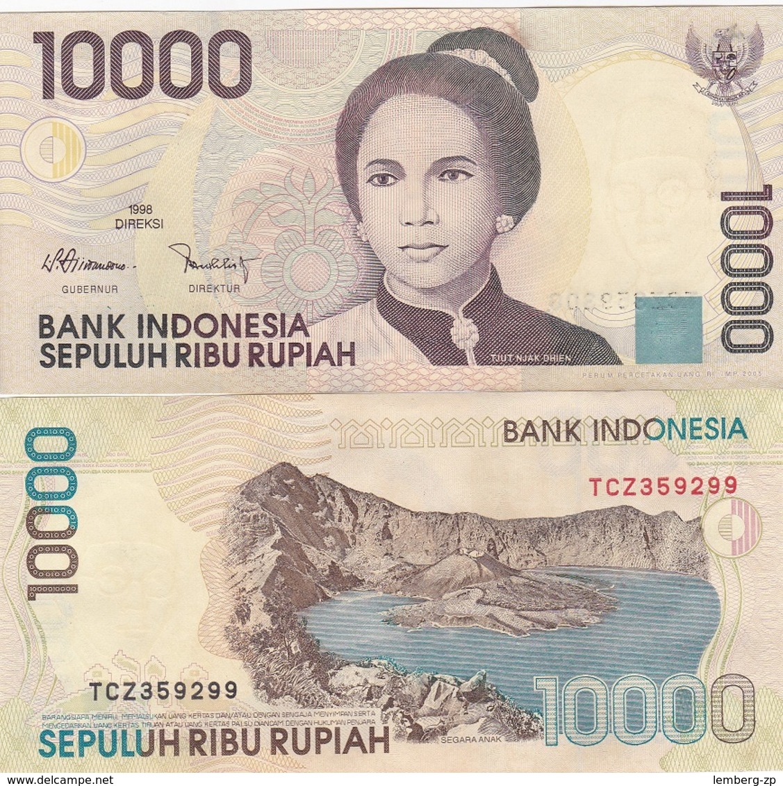 Indonesia - 10000 Rupiah 1998 2005 UNC Lemberg-Zp - Indonesië