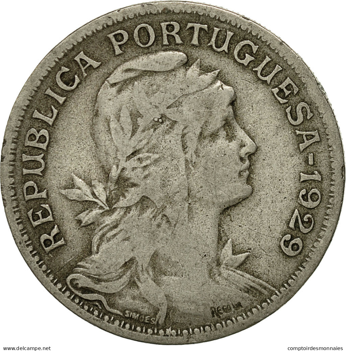 Monnaie, Portugal, 50 Centavos, 1929, TB+, Copper-nickel, KM:577 - Portugal