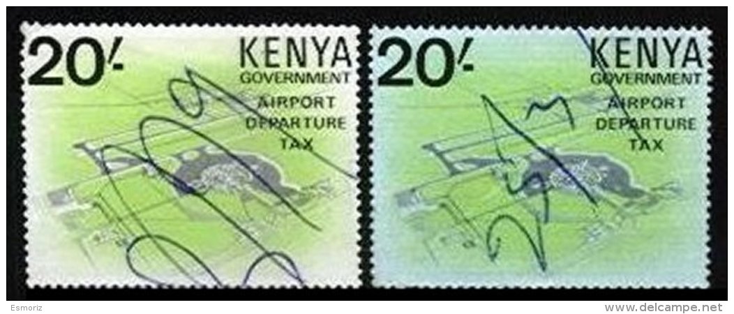 KENYA, Airport Departure Tax, B&amp;H 2, Used, F/VF, &pound; 5 - Kenya (1963-...)