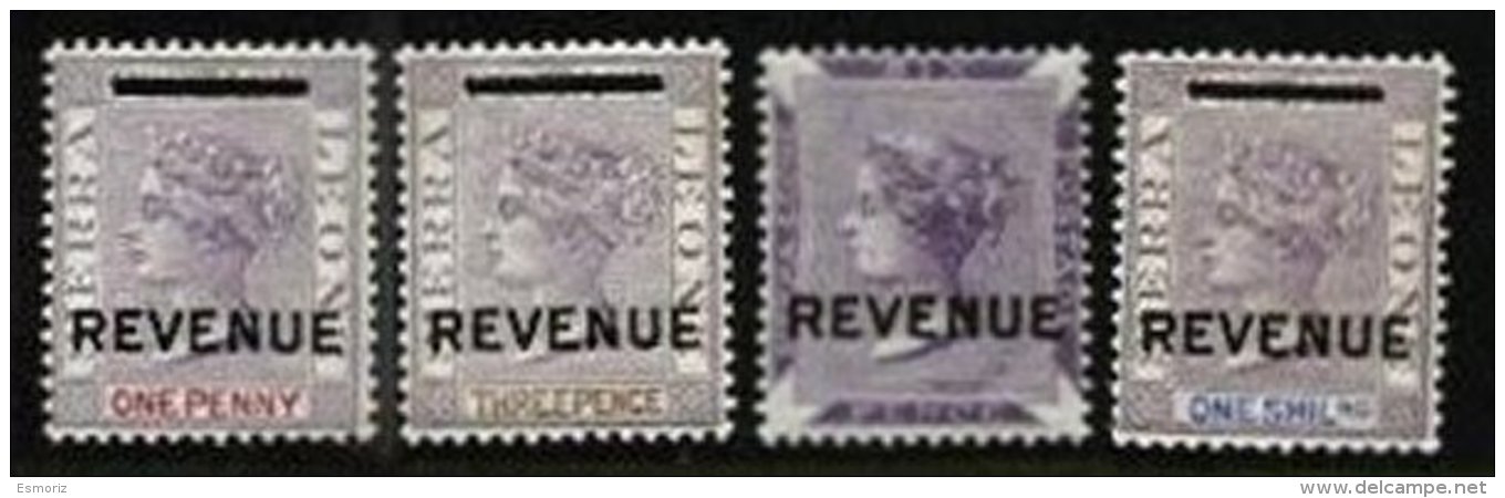 SIERRA LEONE, Revenues, B&amp;H 1/4, */** MLH/MNH, F/VF - Sierra Leone (...-1960)