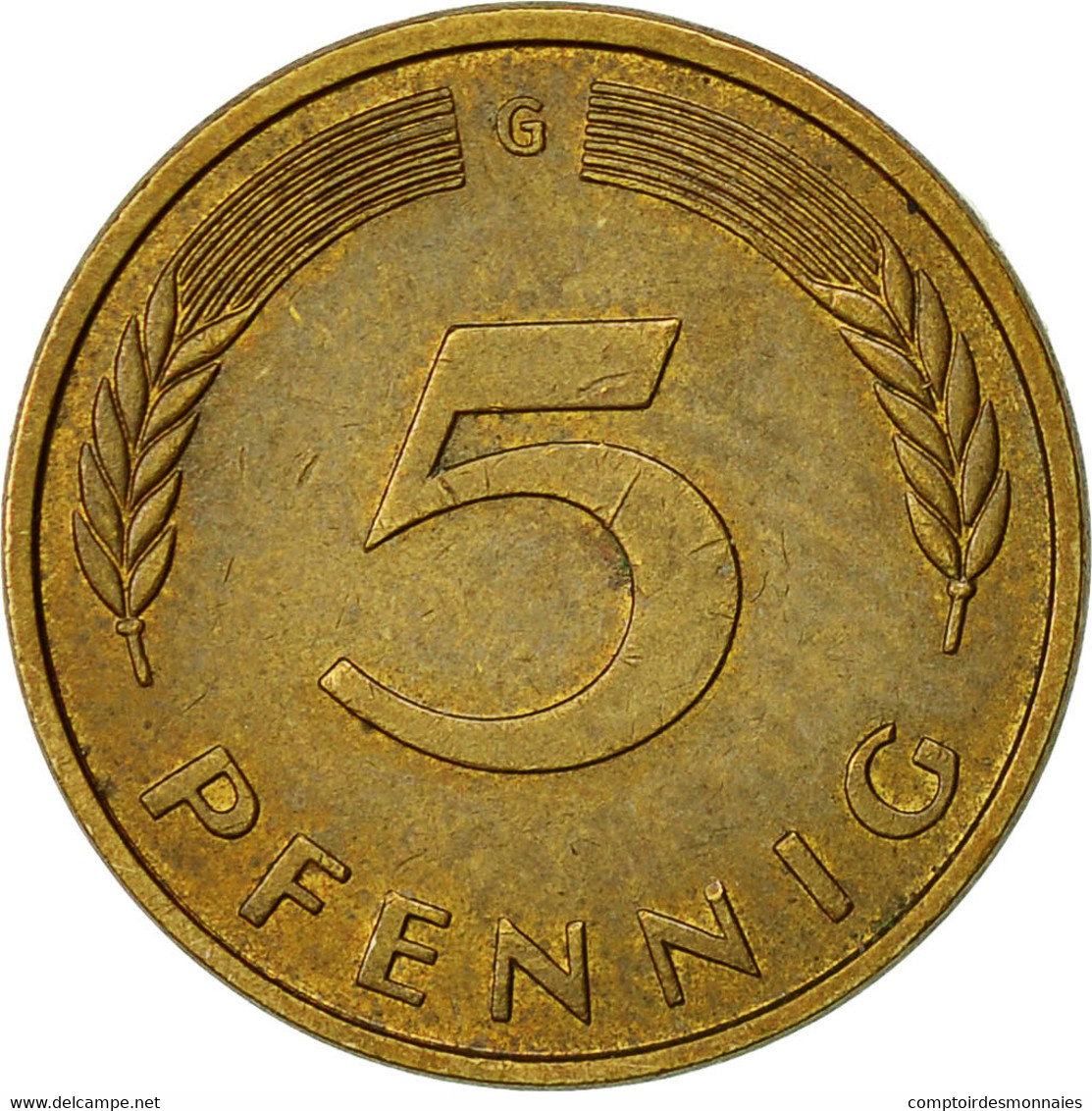 Monnaie, République Fédérale Allemande, 5 Pfennig, 1981, Karlsruhe, SUP - 5 Pfennig