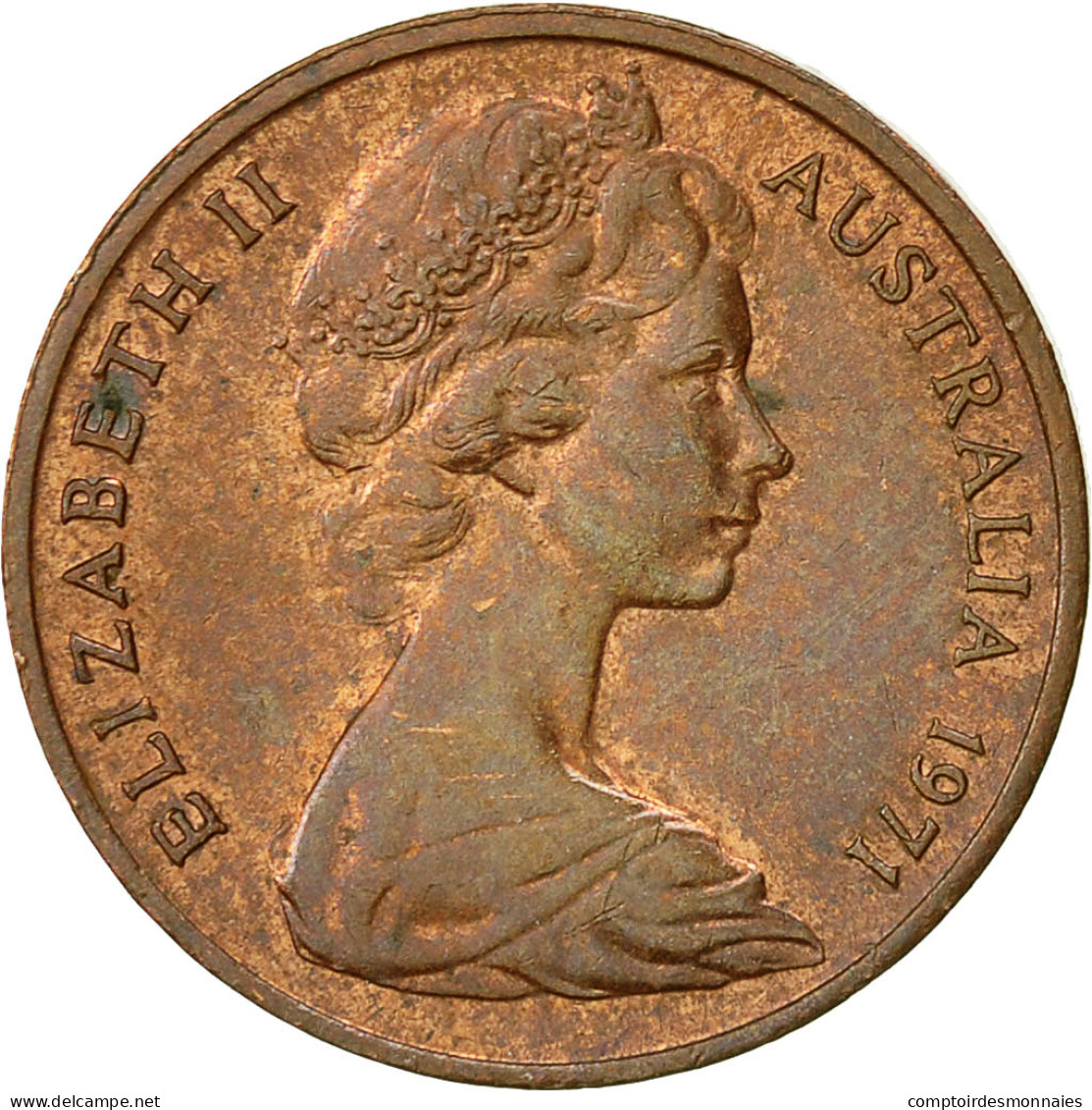 Monnaie, Australie, Elizabeth II, Cent, 1971, TTB, Bronze, KM:62 - Cent