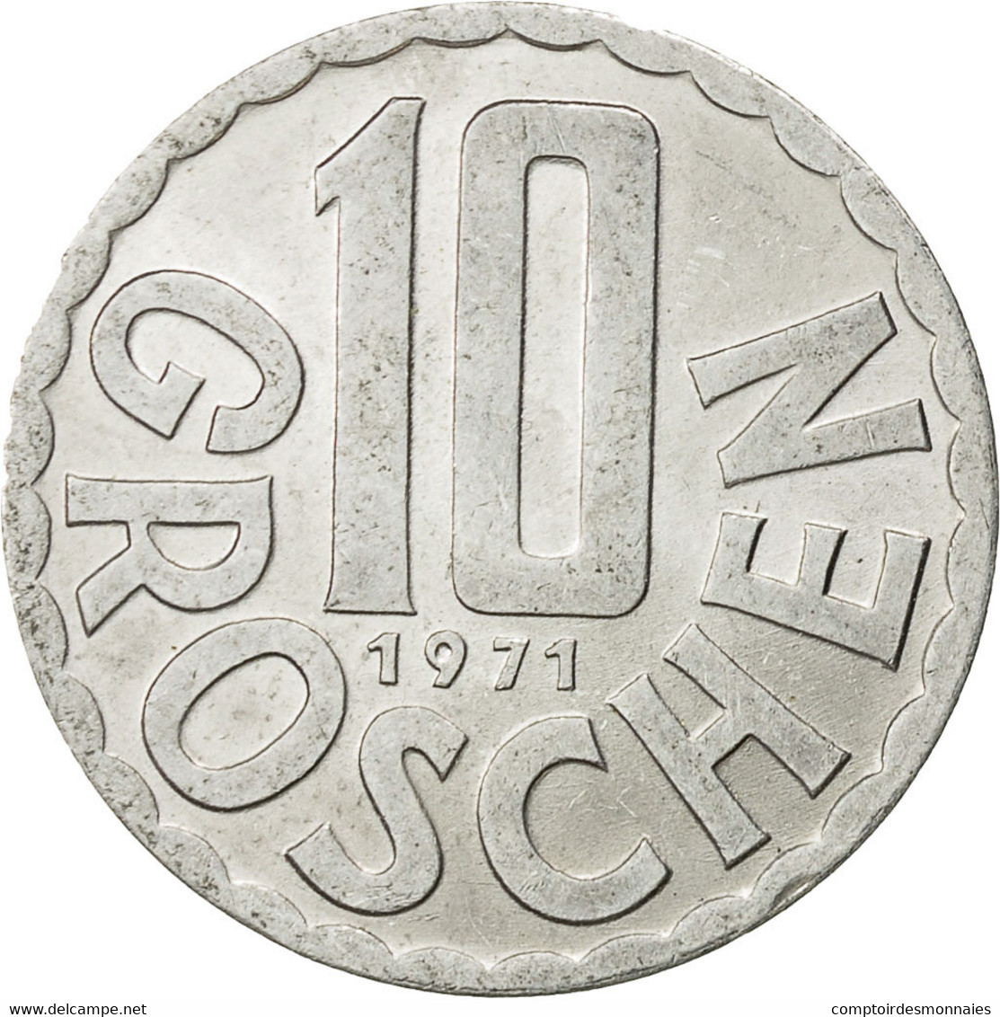 Monnaie, Autriche, 10 Groschen, 1971, Vienna, TTB, Aluminium, KM:2878 - Autriche