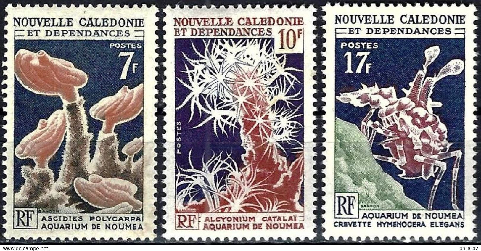 New-Caledonia 1964 - Marine Life ( Mi 402/04 - YT 322/24 ) MNH** Complete Series - Neufs