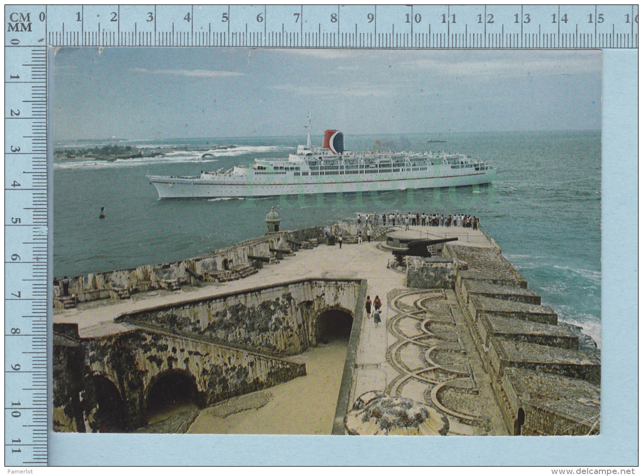 Puerto Rico - The Majestic "Fun Ship" Festivale, Passing El Morro Castle At The Entrance To San Juan, Used 1983 - Puerto Rico