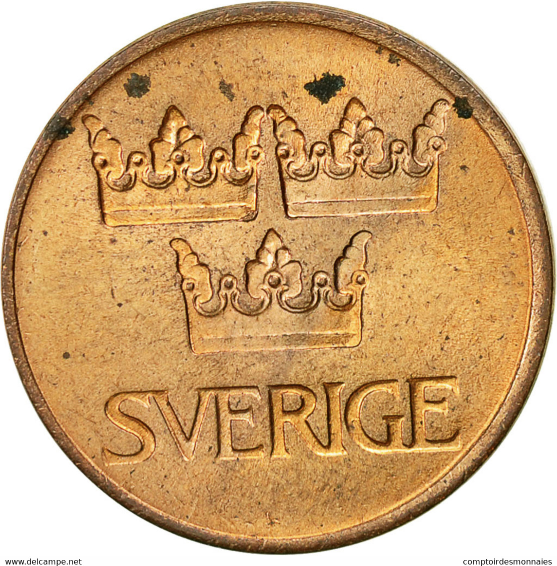Monnaie, Suède, Gustaf VI, 5 Öre, 1973, TB+, Bronze, KM:845 - Suède