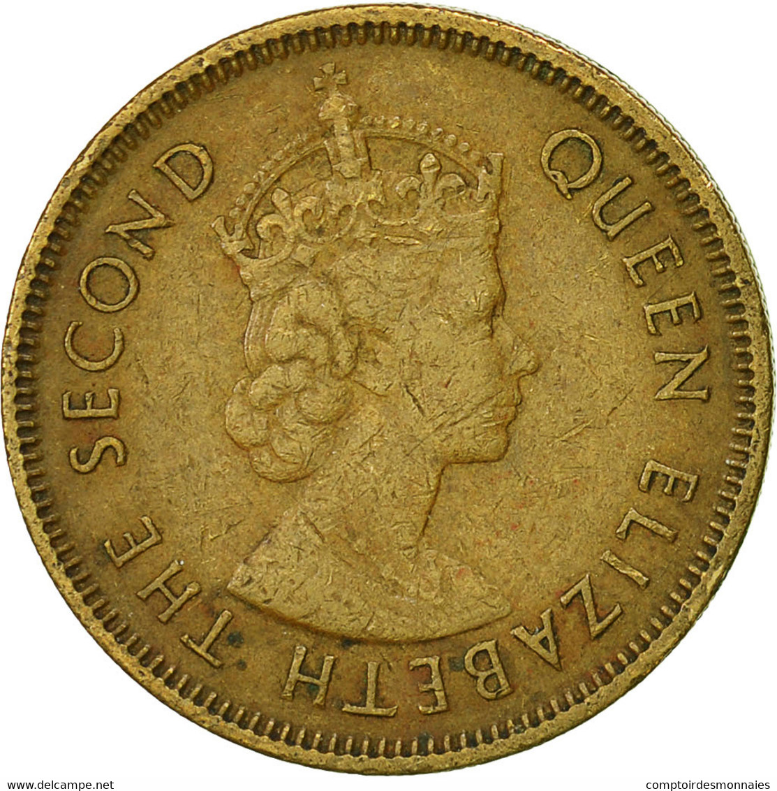 Monnaie, Hong Kong, Elizabeth II, 10 Cents, 1967, TTB, Nickel-brass, KM:28.1 - Hong Kong