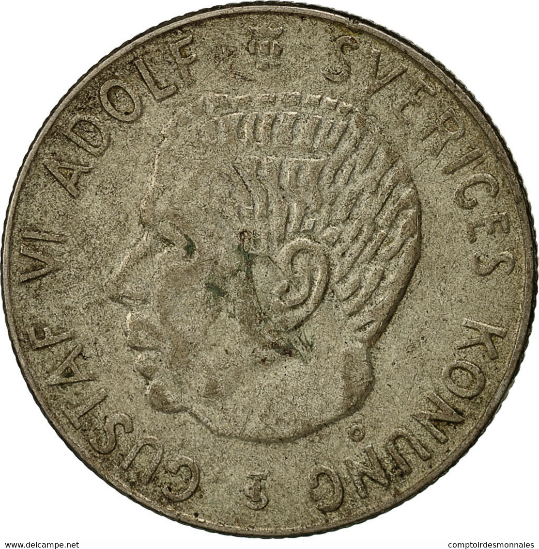 Monnaie, Suède, Gustaf VI, Krona, 1954, TTB, Argent, KM:826 - Suède