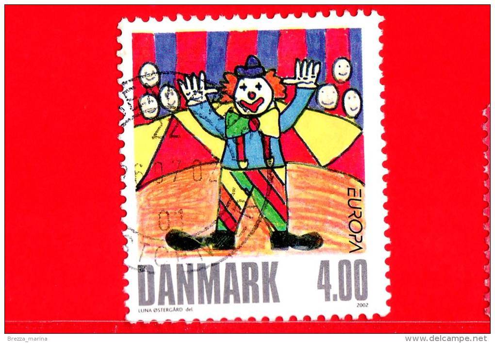 DANIMARCA - Danmark - Usato - 2002 - Europa - C.E.P.T. - Circo - Clowns - 4.00 - Usati