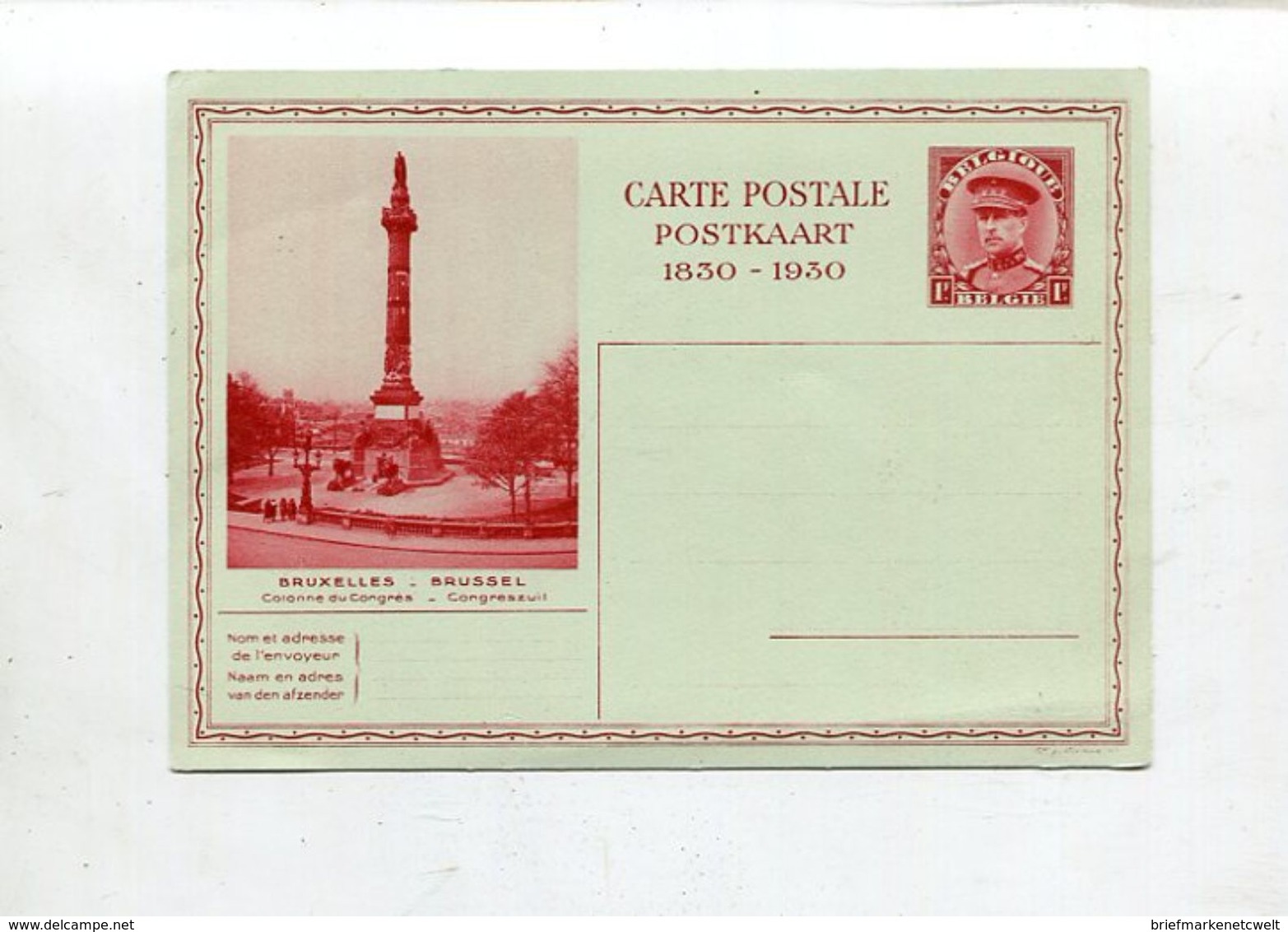 Belgien / 1930 / Gedenkpostkarten Mi. P 161/162 ** (02297) - Postkarten 1909-1934