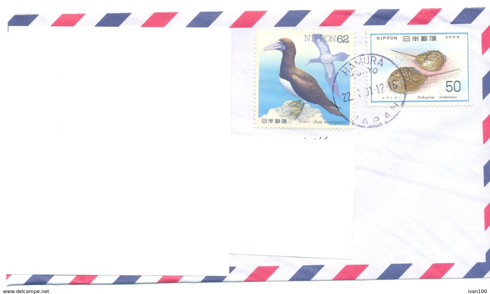 2001. Japan, The Letter Sent By Air-mail Post To Moldova - Brieven En Documenten