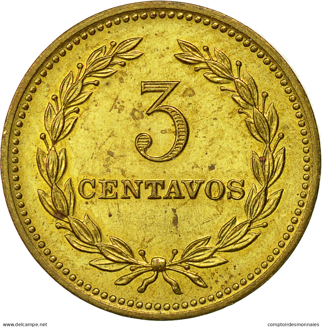 Monnaie, El Salvador, 3 Centavos, 1974, British Royal Mint, England, TTB - El Salvador