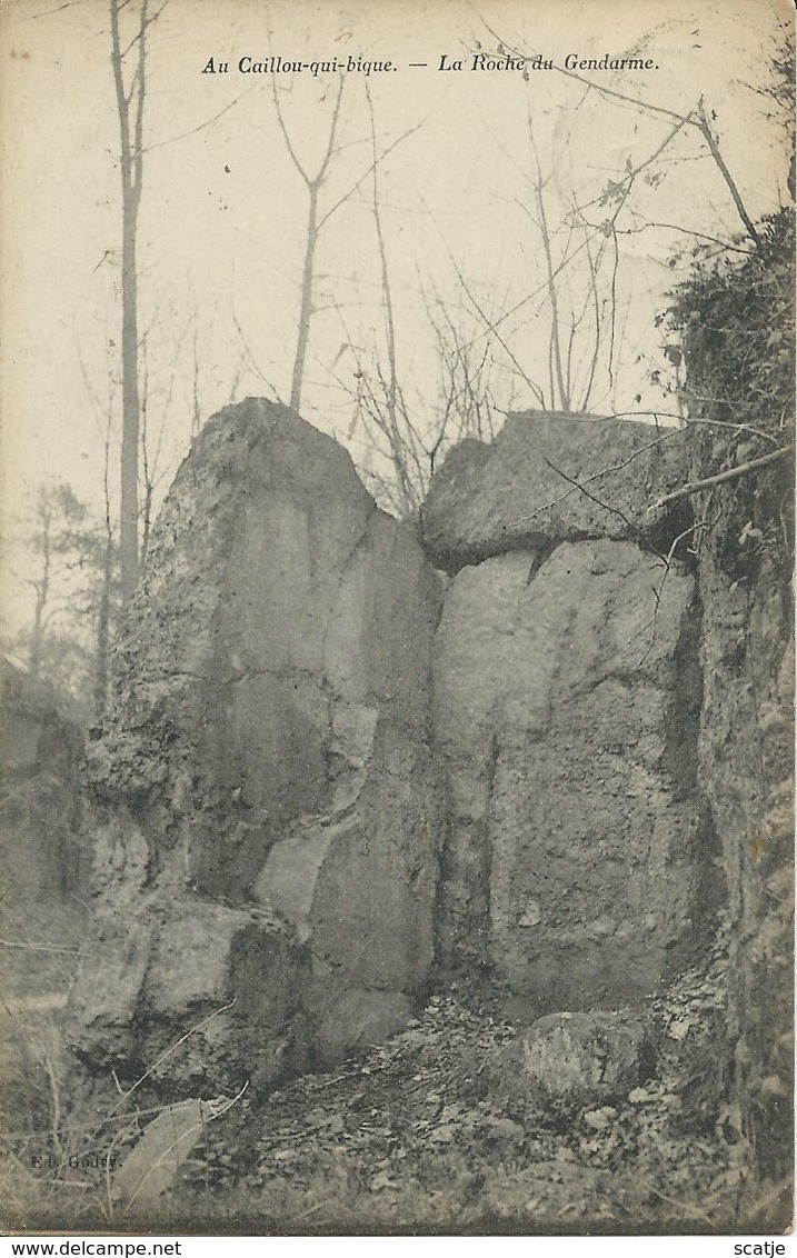 Au Caillou-qui-bique.   -   La Roche Du Gendarme.   -    1922  Roisin   Naar   Blaton - Honnelles