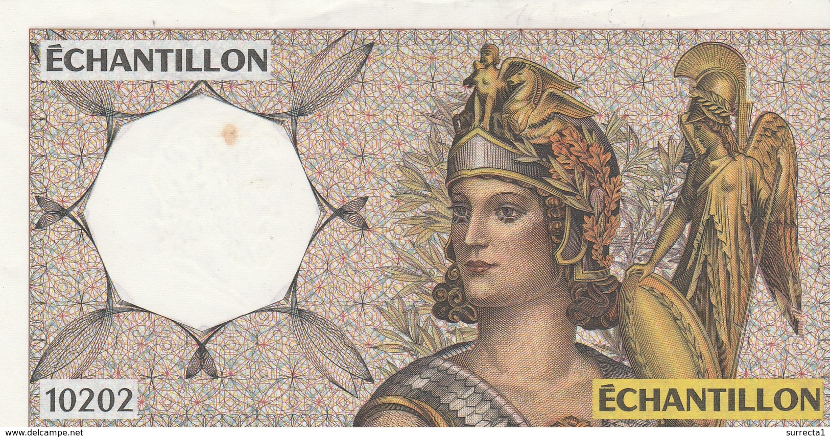 Lot De 3 Billets Echantillon / ATHENA - Specimen